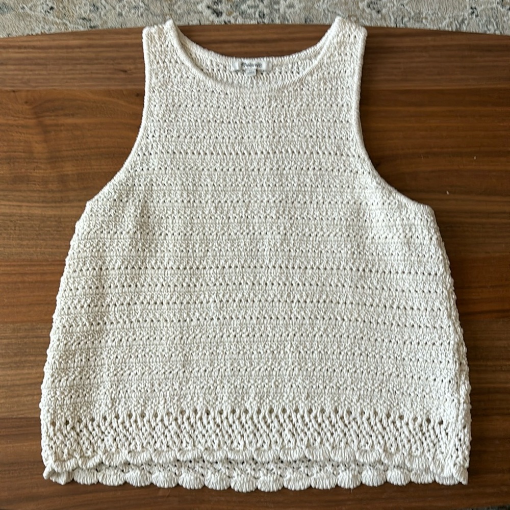 Madewell crochet tank top